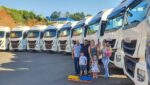 Lilian Transportes recebe 10 caminhões Iveco Hi-Way carregados de potência lilian transportes 2