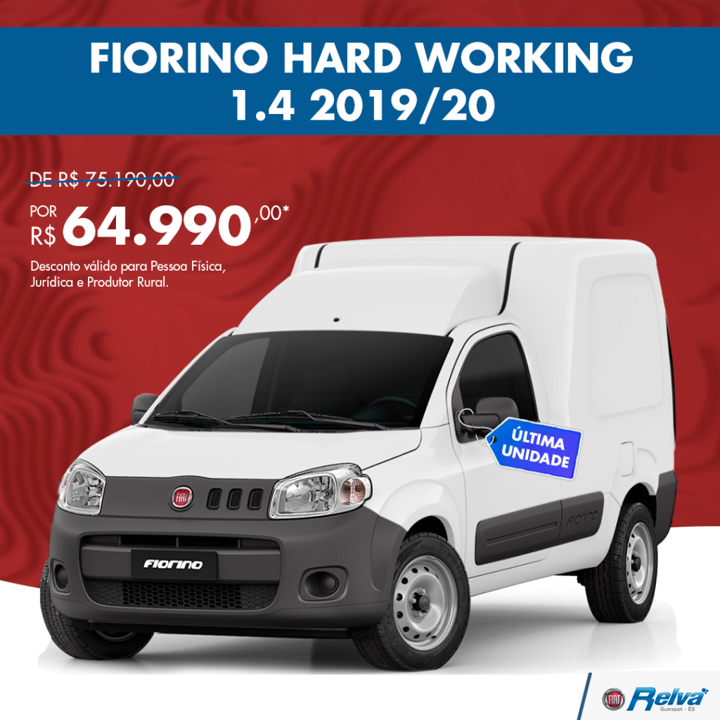 fiorino hard working - Fiorino Hard Working 1.4 2019/20 por R$ 64.990,00*