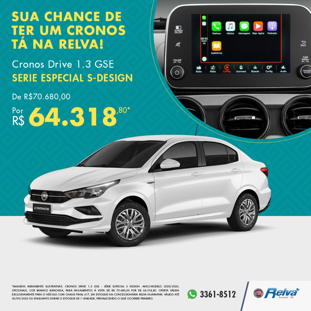 Lead Ads - Cronos Drive 1.3 GSE por R$ 64.318,80*