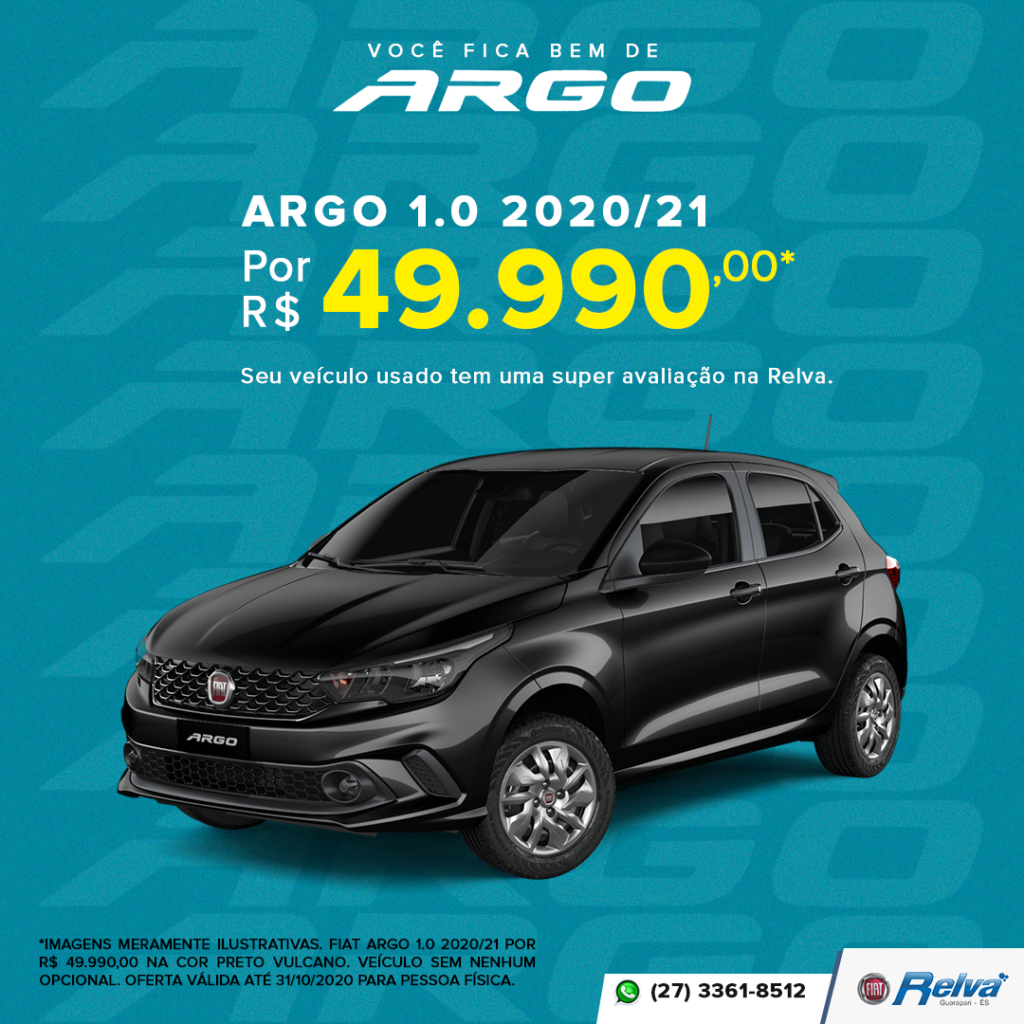 08 Argo 2020 21 Lead Ads - Argo 1.0 2020/21 por R$ 49.990,00*