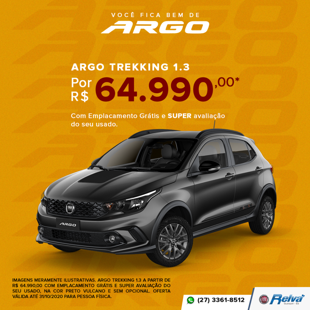 09 Argo Trekking 1 - Argo Trekking 1.3 por R$ 64.990,00*