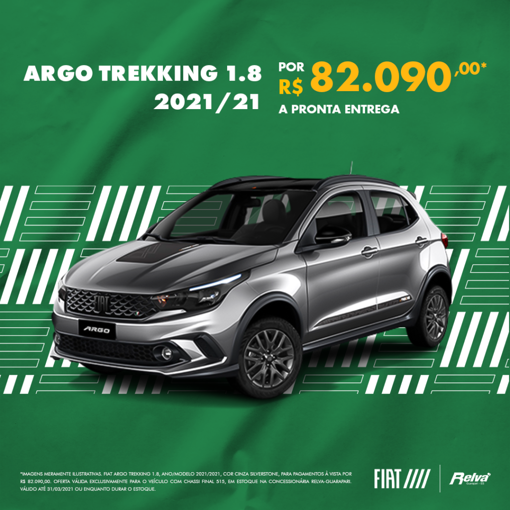 10 RELVA ARGO DRIVEtrekking Lead Ads.png v2 - Argo Trekking 1.8 2021/21 por R$ 82.090,00* a pronta entrega!