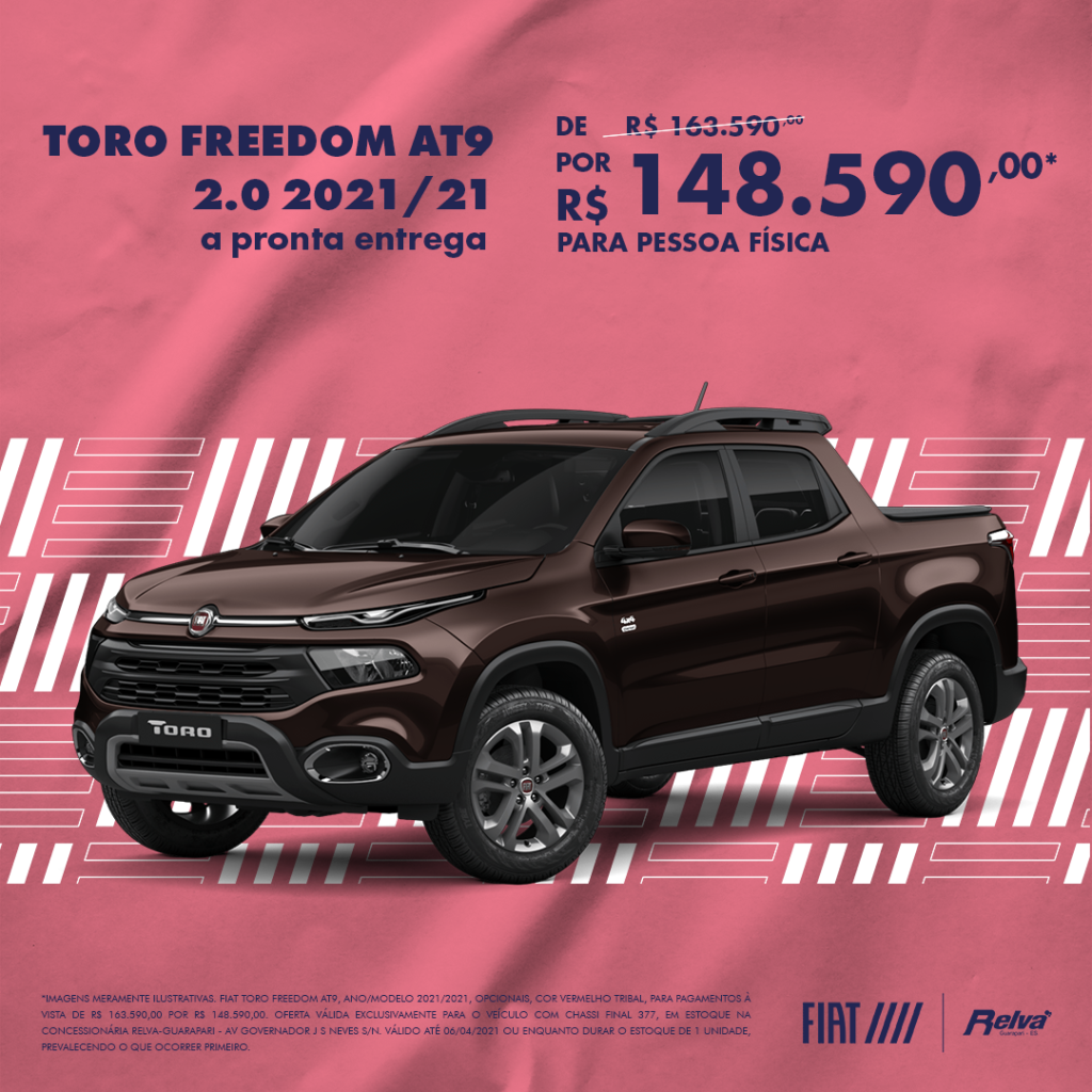 RELVA TORO FREEDOM AT9 Lead Ads - Toro Freedom AT9 2.0 2021/21 por R$ 148.590,00*
