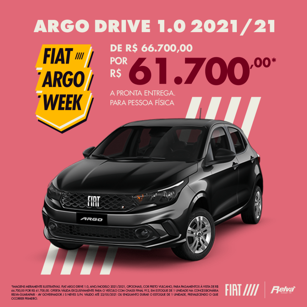 18 RELVA ARGO DRIVE Lead Ads 17maio.png v2 - Fiat Argo Week: Argo Drive 1.0 2021/21 por R$ 61.700,00*