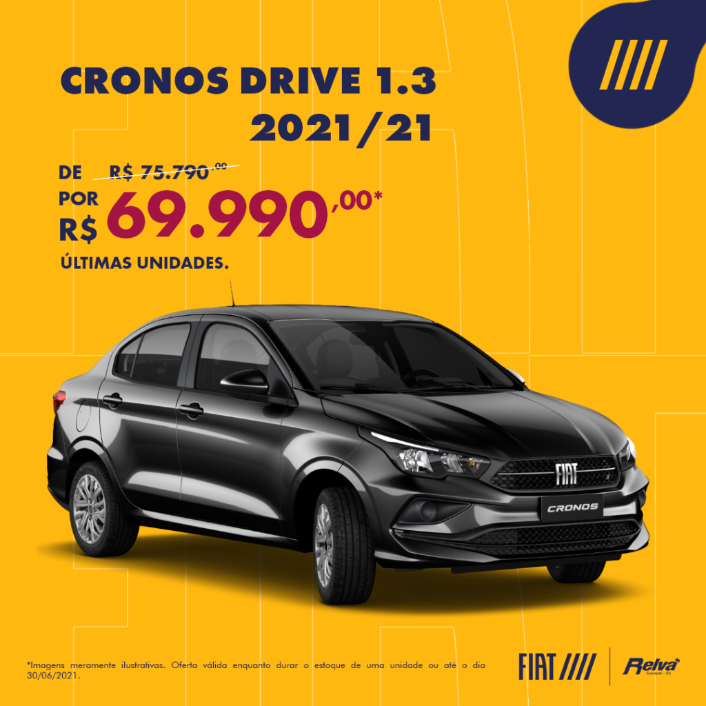 08 RELVA CRONOS DRIVE Lead Ads JUNHO.png v2 - Cronos Drive 1.3 2021/21 por R$ 69.990,00*