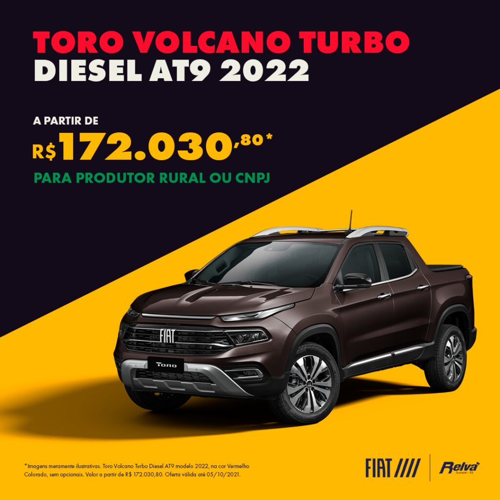 Relva Toro Volcano LeadAds setembro 1 1024x1024 1 - Toro Volcano Turbo Diesel AT9 2022 a partir de R$ 172.030,80*