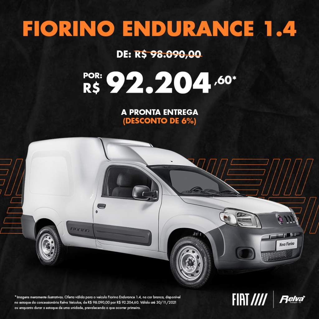 Relva Fiorino Endurance 1.4 - Fiorino Endurance 1.4 por R$ 92.204,60*