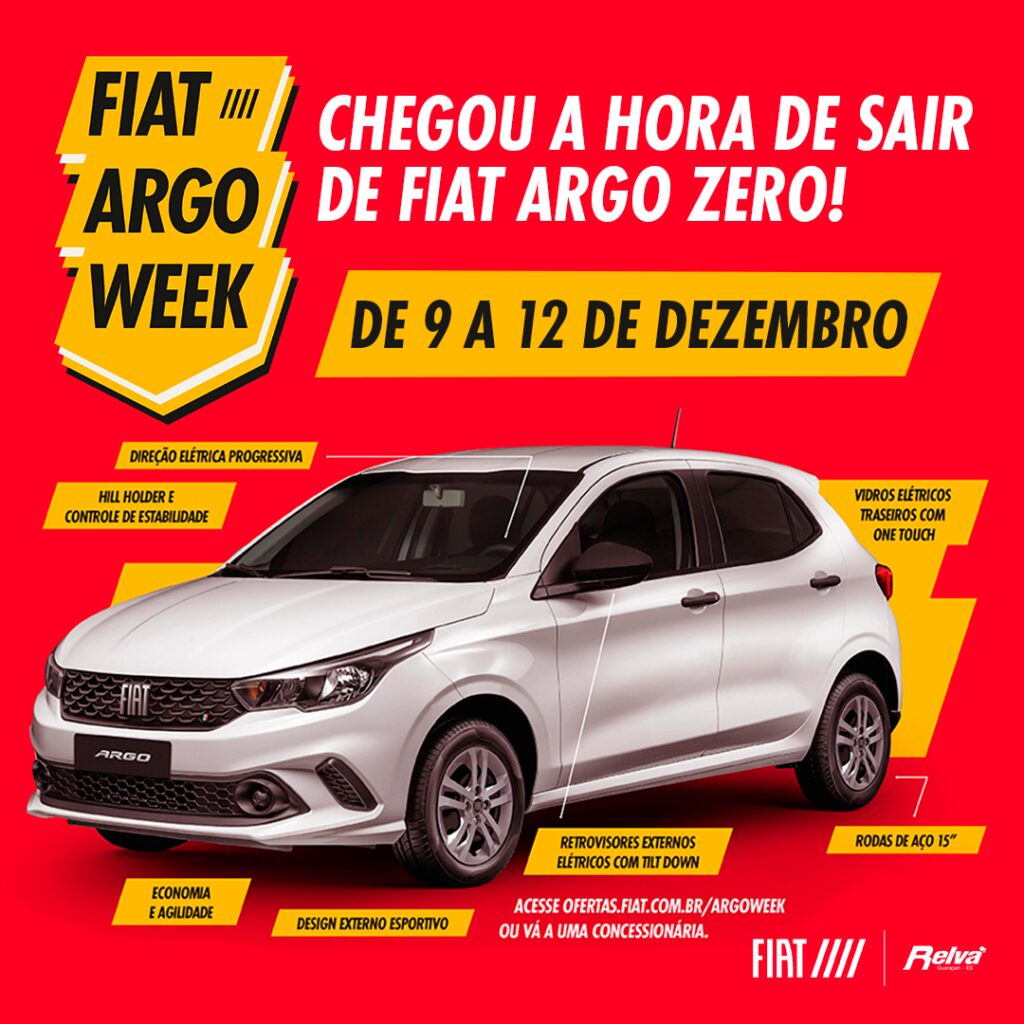 Relva Argo Week post 1024x1024 1 - Fiat Argo Week: de 9 a 12 de dezembro
