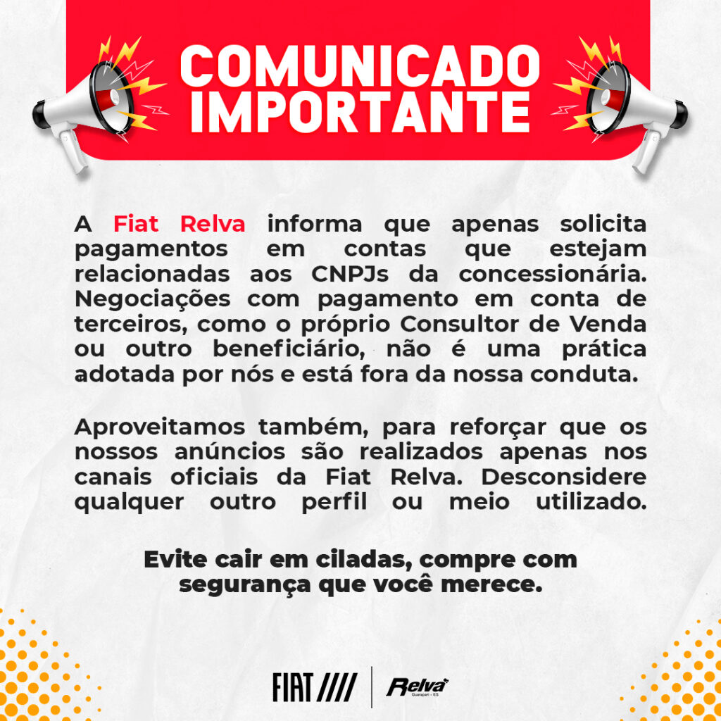 Comunicado Golpe 02 - COMUNICADO IMPORTANTE!