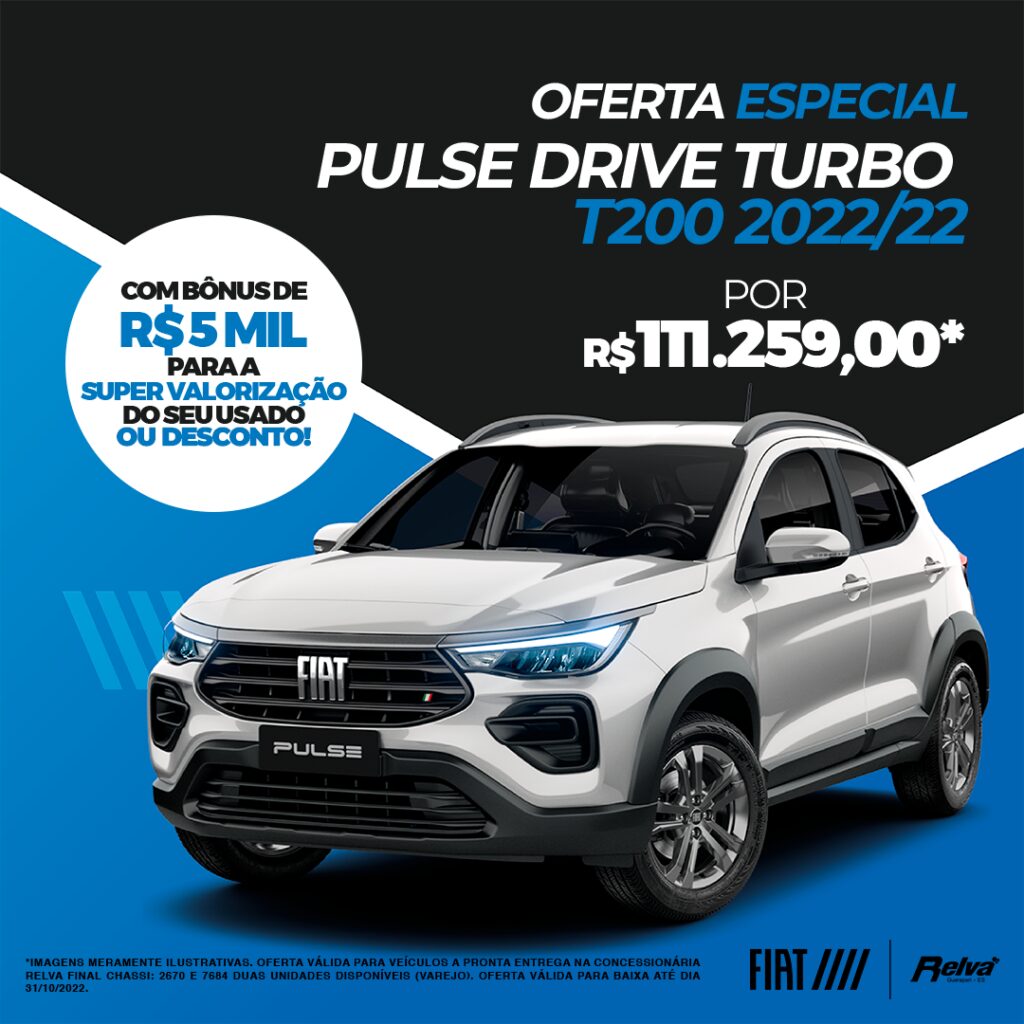 Pulse Drive T200 - Pulse Drive Turbo T200 2022/22 por R$ 111.259,00*