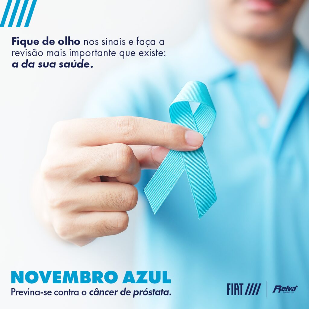 Relva Novembro Azul - Novembro Azul: previna-se contra o câncer de próstata