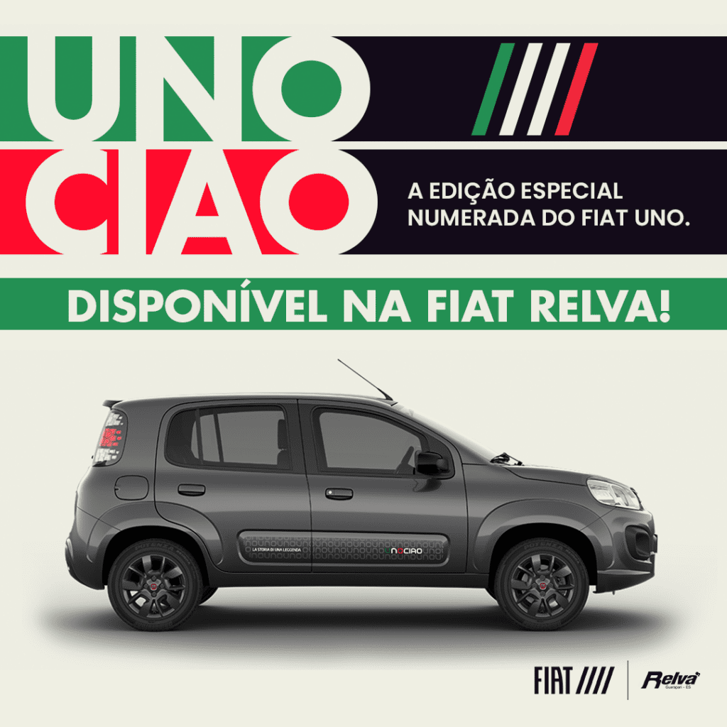 Relva Uno Ciao - UNO CIAO: A edição especial numerada do Fiat Uno disponível na Relva