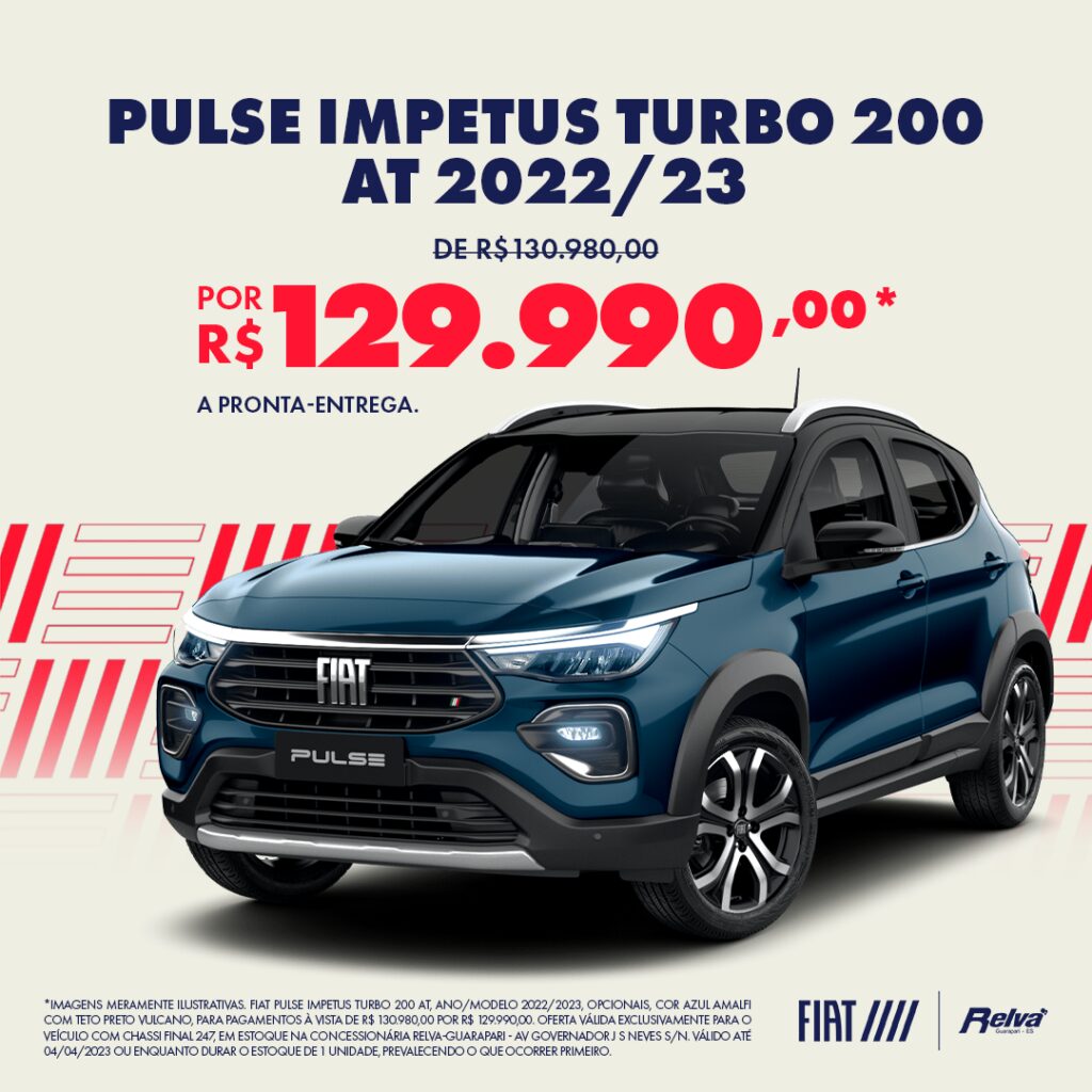 PULSE IMPETUS TURBO 200 FLEX AT 4P 2023 - é na Alpinia Fiat