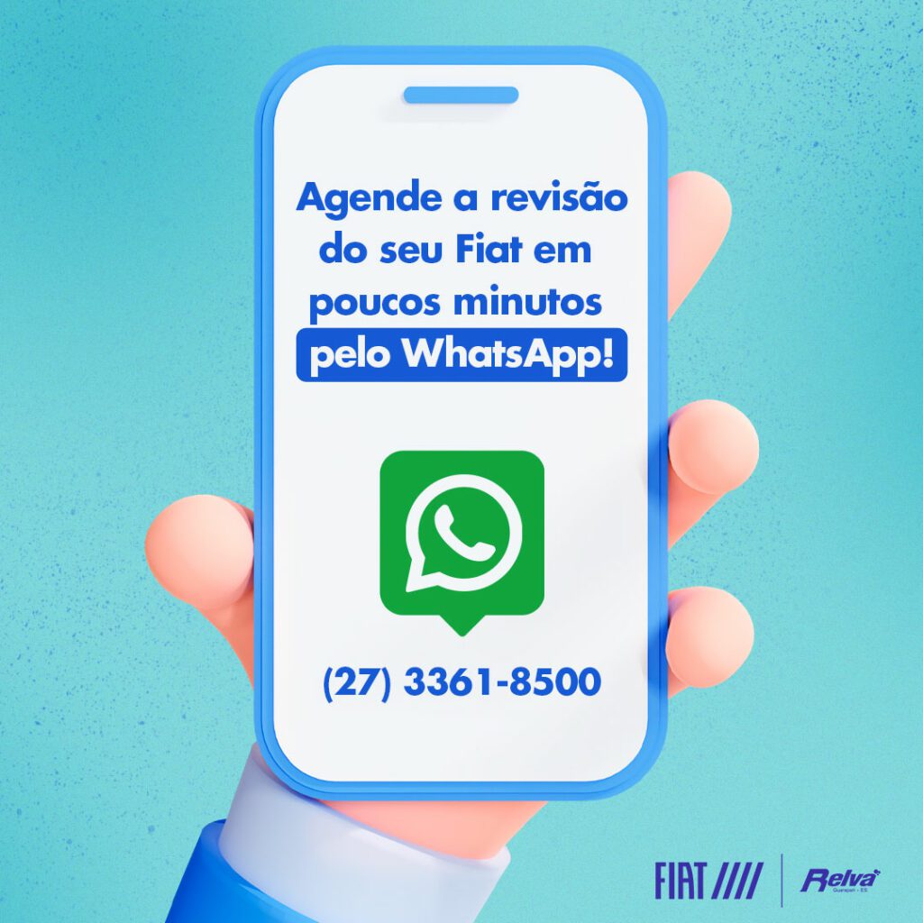 Relva Agendamento Whatsapp Abril - Agende a revisão do seu Fiat em poucos minutos!