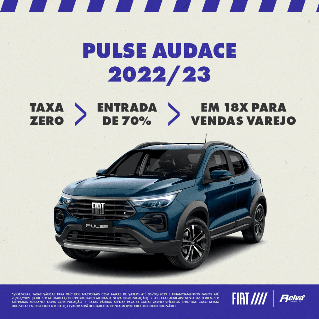 Relva Pulse Drive e Audace3 - Pulse Audace 2022/23 com condições imperdíveis!​