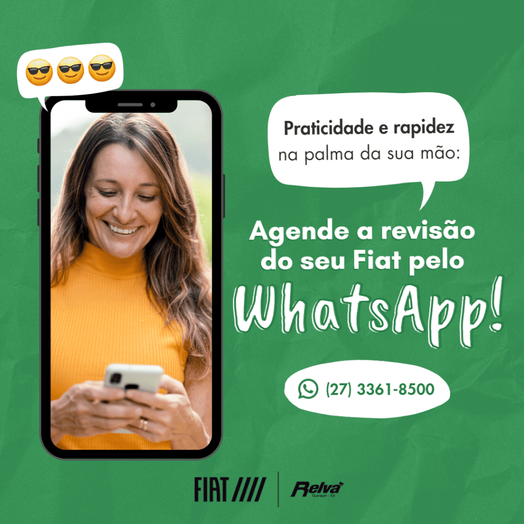 Relva Agendamento Revisao Junho - Agende a revisão do seu Fiat pelo WhatsApp!