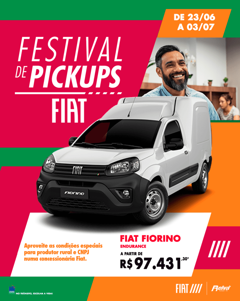 Relva Festival Pickups Fiorino 4 - Festival de Pickups Fiat: Fioriono Endurance a partir de R$ 97.431,30*