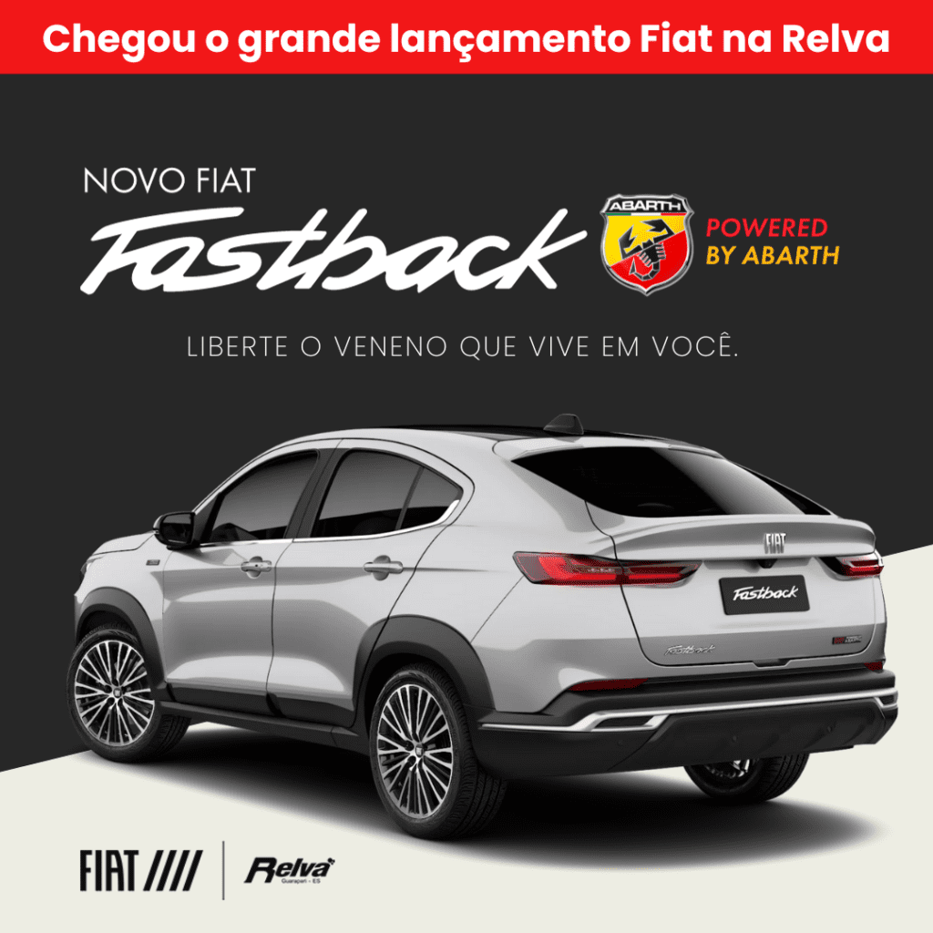 Relva Fastback Abarth 2024 - Chegou o revolucionário Fiat Fastback Abarth 2024 na Fiat Relva!