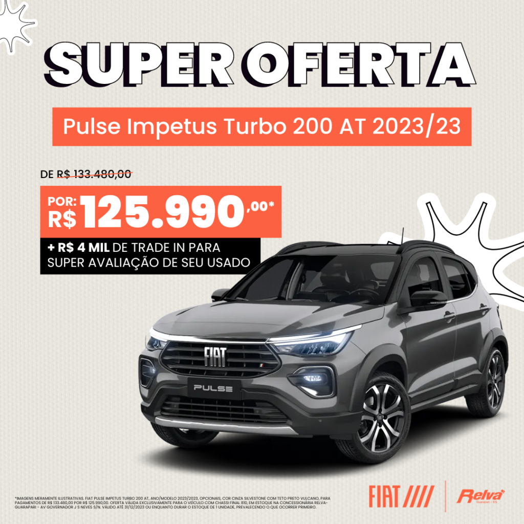 Relva Pulse Impetus - Pulse Impetus Turbo 200 AT 2023/23 por R$ 125.990,00*