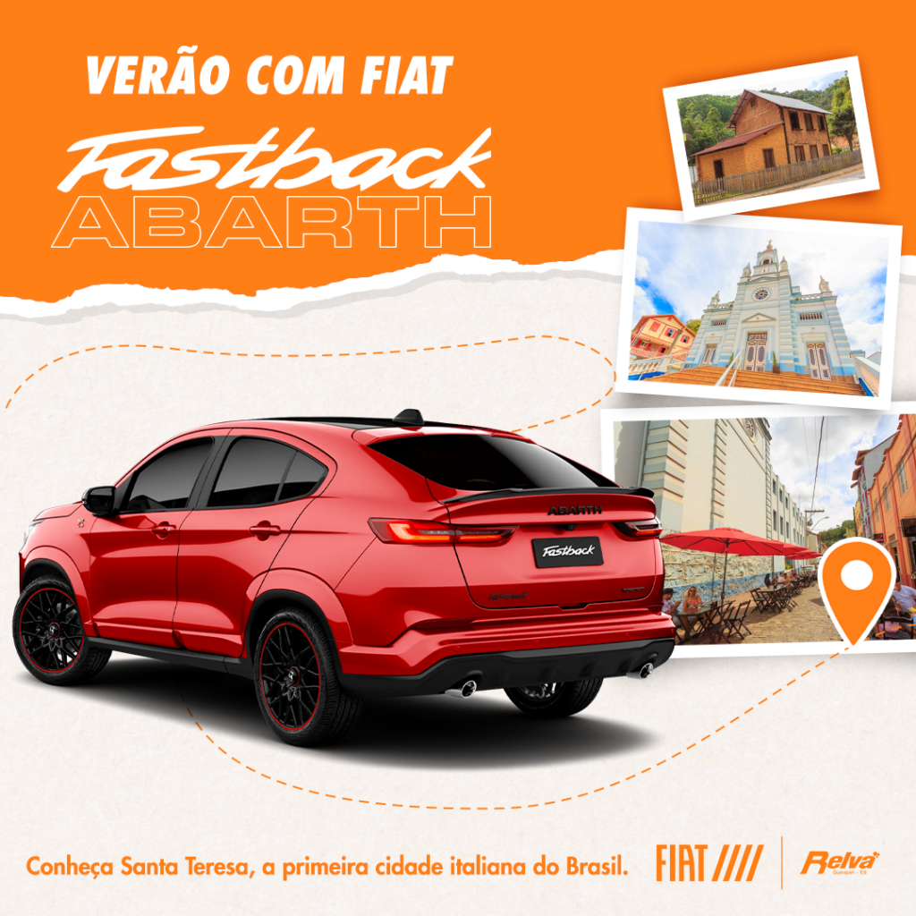 Relva Verao com Fiat Fastback Abarth - Verão com Fiat Fastback Abarth: conheça Santa Teresa