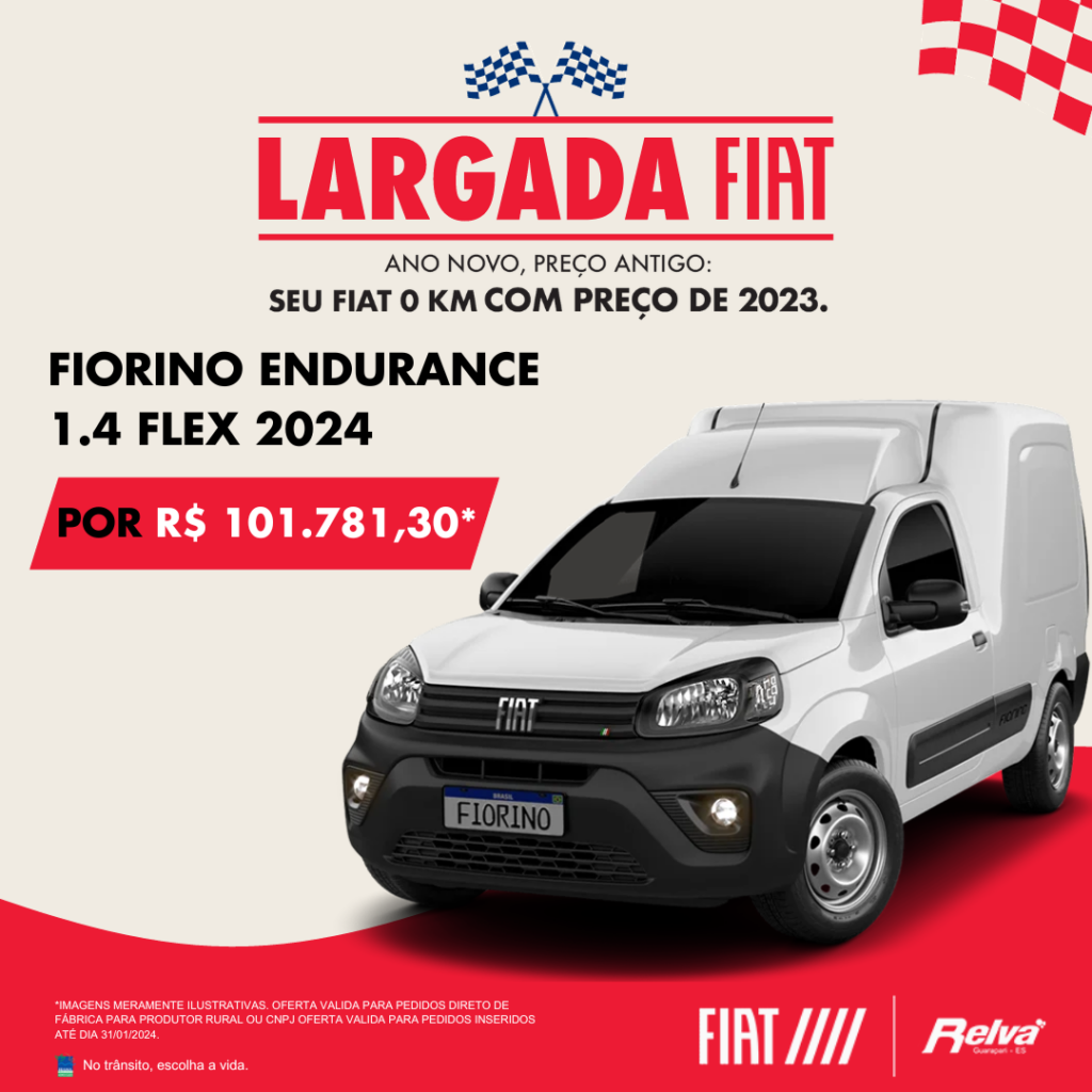 Relva Largada Fiat Fiorino Endurance - Largada Fiat: Fiorino Endurance 1.4 Flex 2024 por R$ 101.781,30*