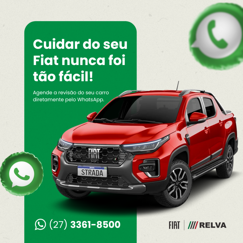 Relva Agendamento Revisao Wpp - Agende a revisão do seu Fiat diretamente pelo WhatsApp