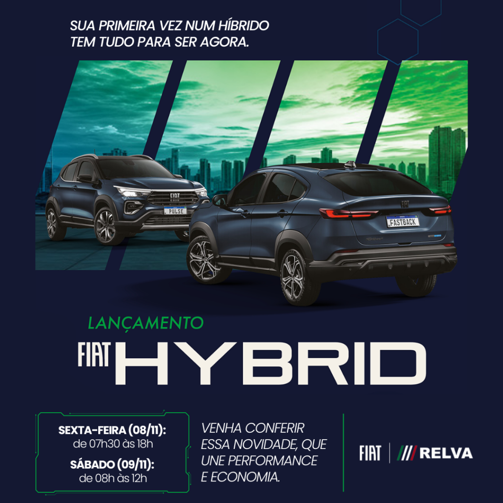 Relva Lancamento Fiat Hybrid - Lançamento Fiat Hybrid: venha conferir essa novidade