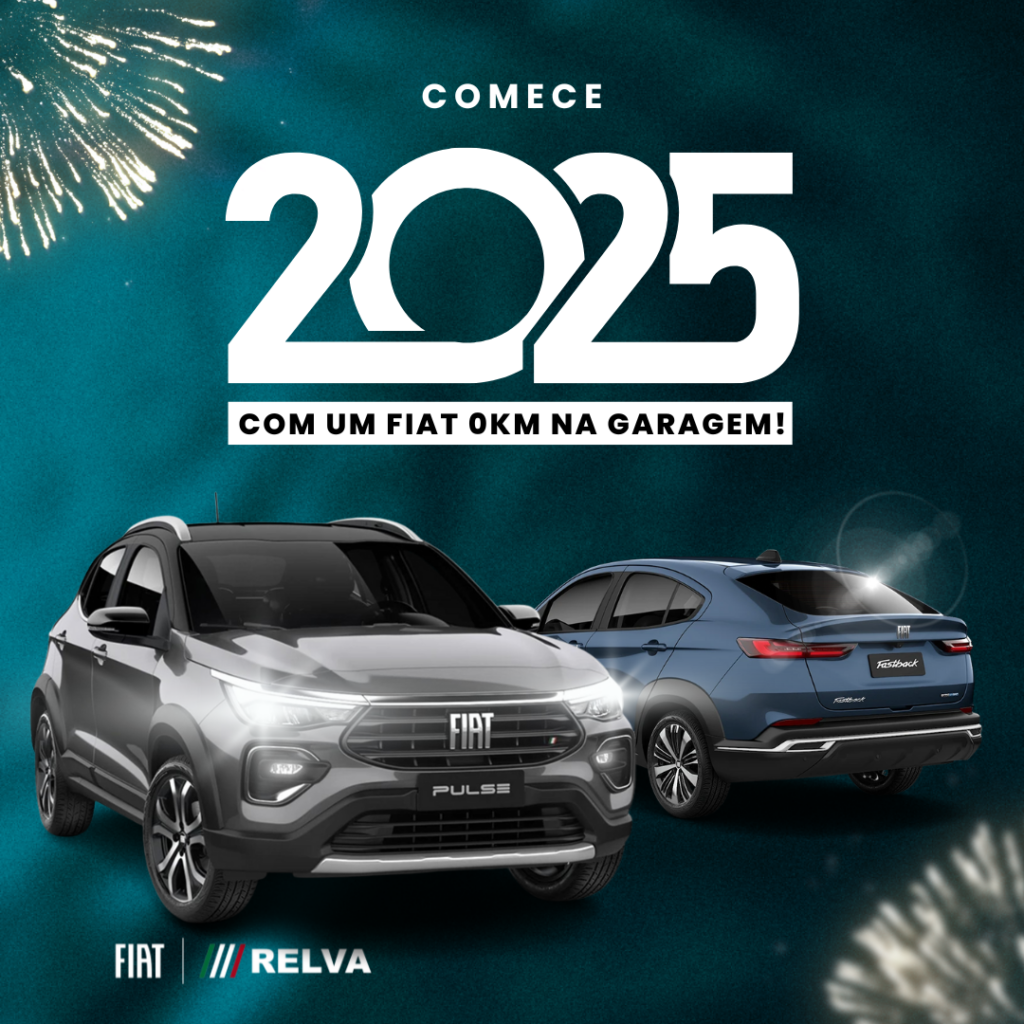 Relva 2025 Fiat na Garagem - Comece 2025 com um Fiat 0km na garagem!