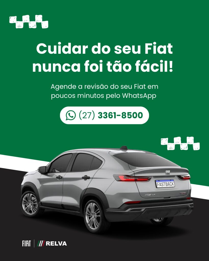 Cuidar do seu Fiat nunca foi tão fácil: agenda a sua revisão pelo WhatsApp 1 Relva Agendamento Revisao Wpp - Cuidar do seu Fiat nunca foi tão fácil: agenda a sua revisão pelo WhatsApp