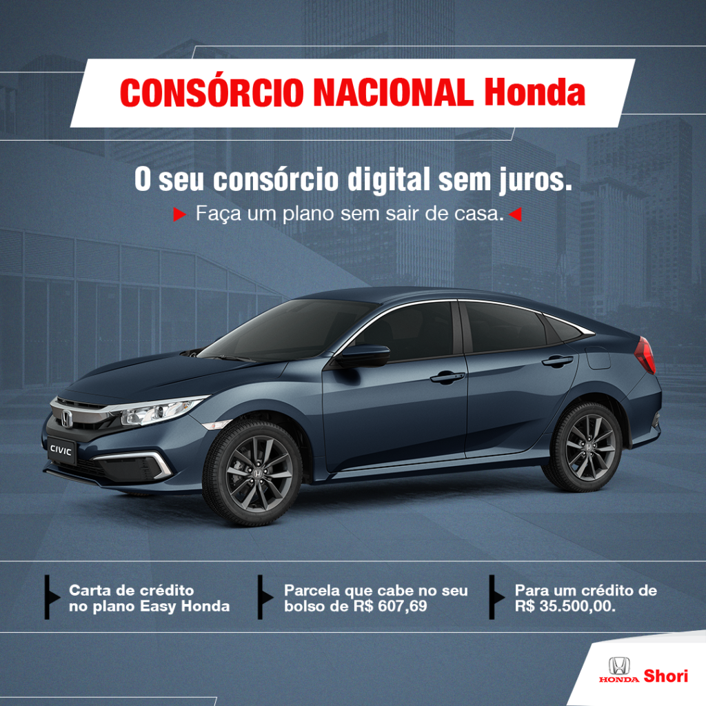 Consórcio Nacional Honda: Faça um plano sem sair de casa