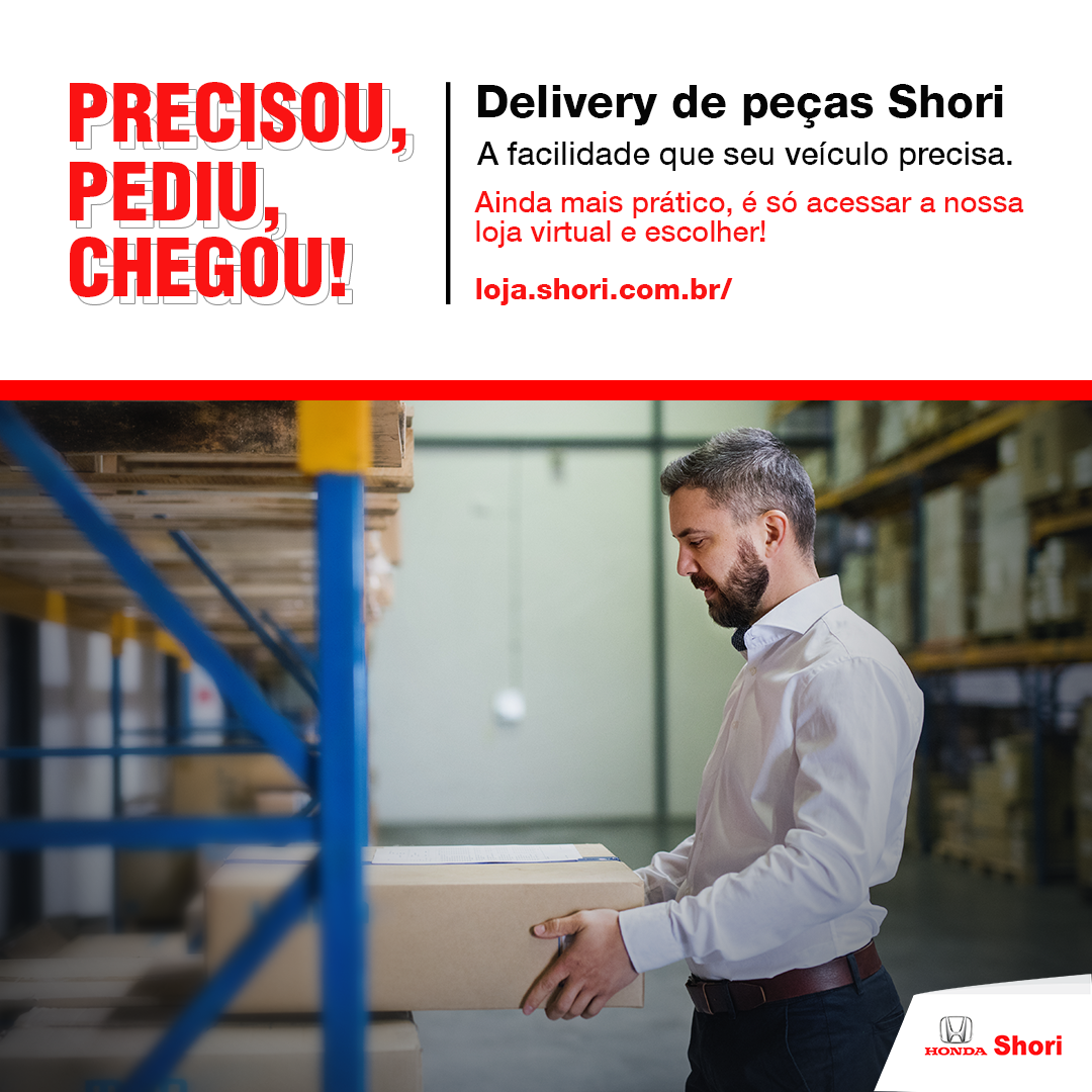 Precisou pediu chegou Delivery de peças Shori ainda mais prático Honda Shori