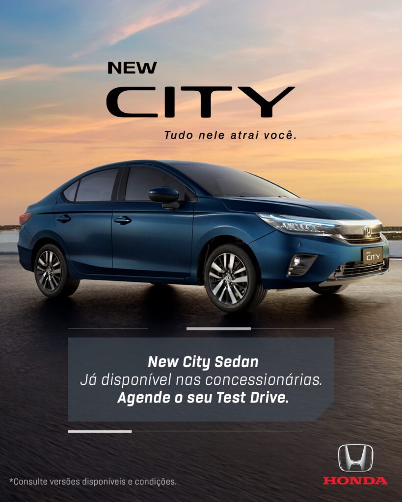 New City Sedan: Tudo nele atrai você.