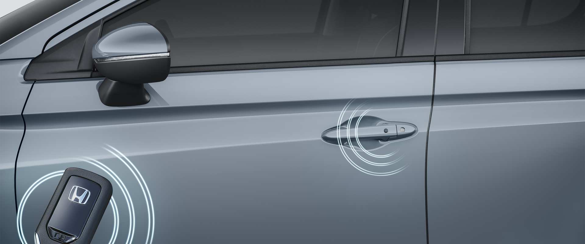 Honda City Hatchback - Chave com função Smart Entry e partida por Controle Remoto