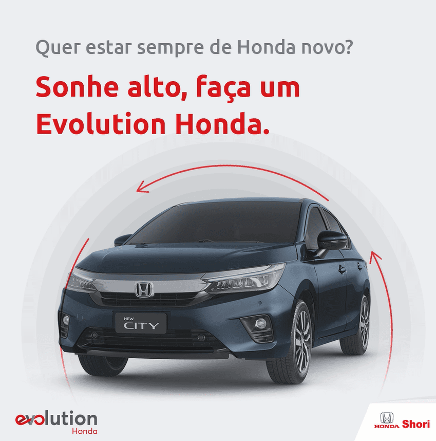 Sonhe alto, faça um Evolution Honda