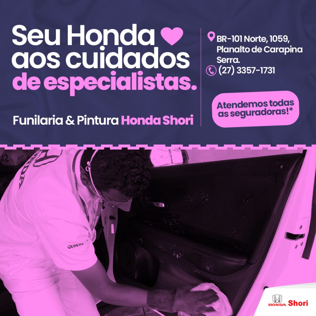 Funilaria e Pintura Shori: seu Honda aos cuidados de especialistas