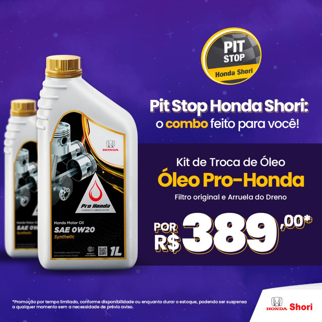 Pit Stop Honda Shori: o combo feio para você!
