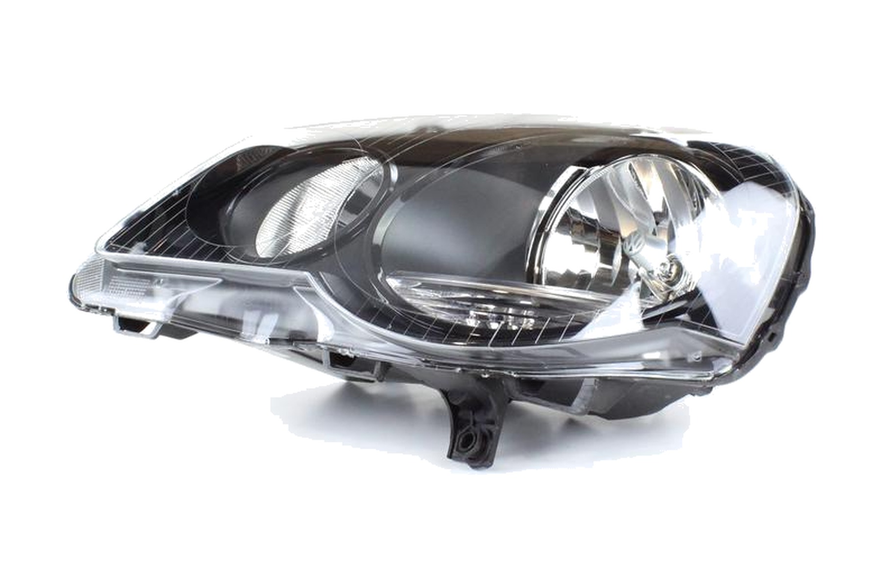 Farol Máscara Negra Duplo Esquerdo (Motorista) VW 6QE941007D - Imagem 2