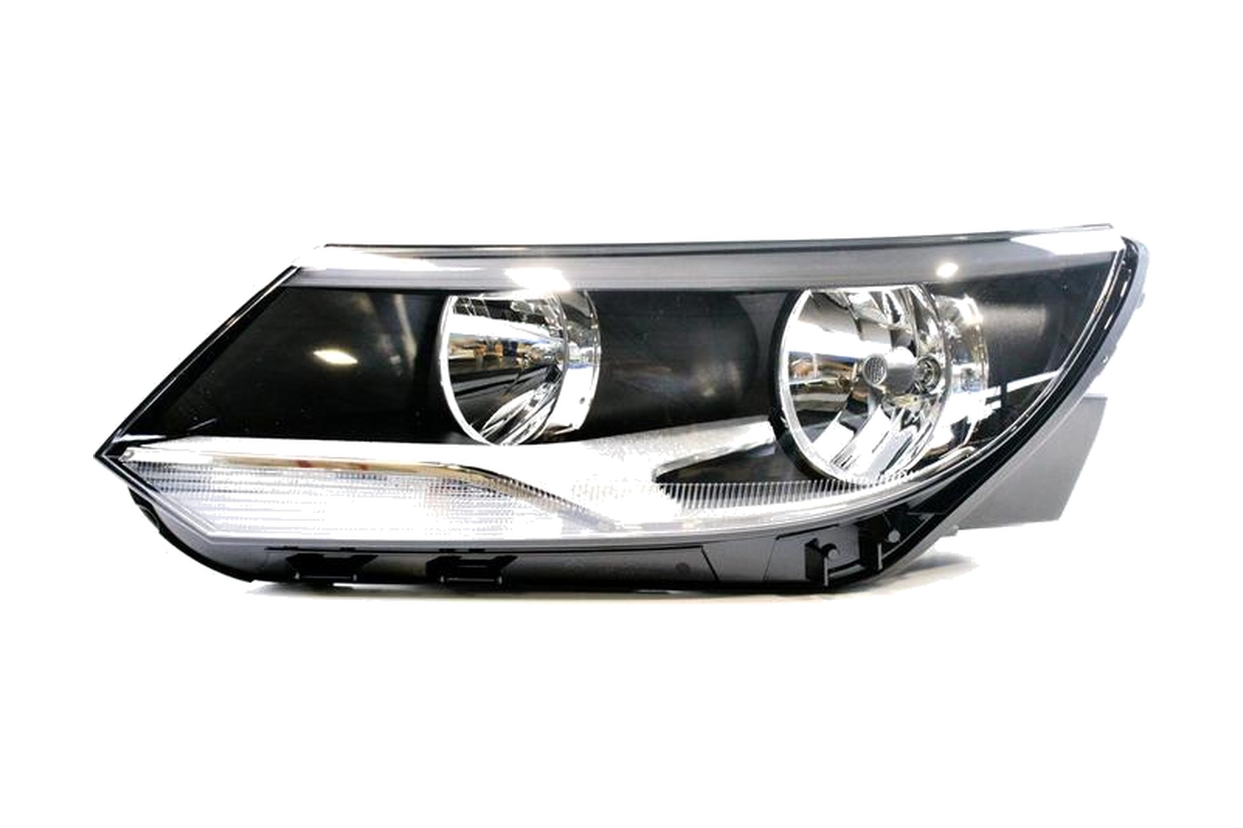 Farol Máscara Negra Esquerdo (Motorista) VW 5N1941005C
