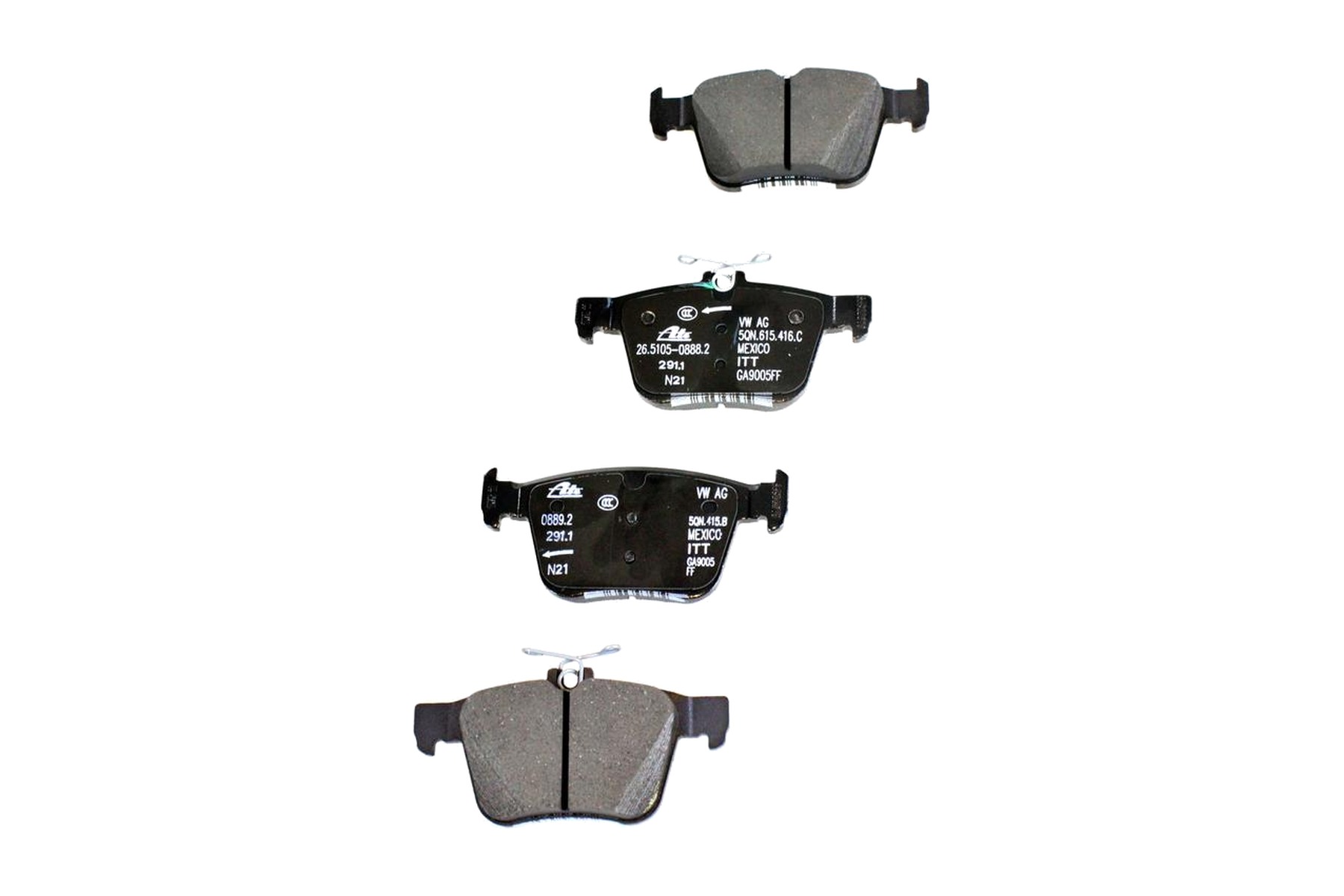 Pastilha de Freio Traseiro VW 3Q0698451S - Imagem 4