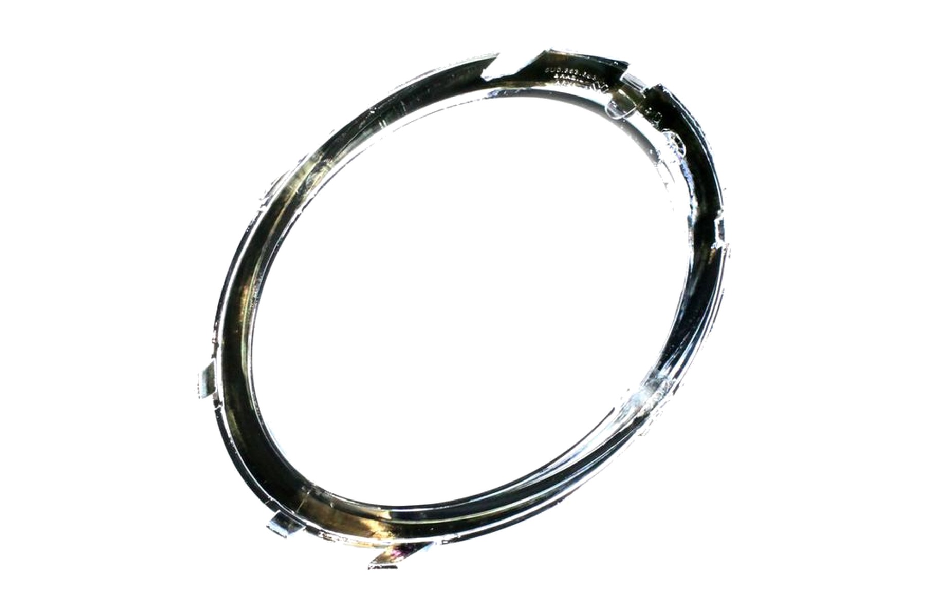 Friso de Moldura de Farol de Milha Cromado Brilhante Direito (Passageiro) Dianteiro VW 5U0853658 - Imagem 2