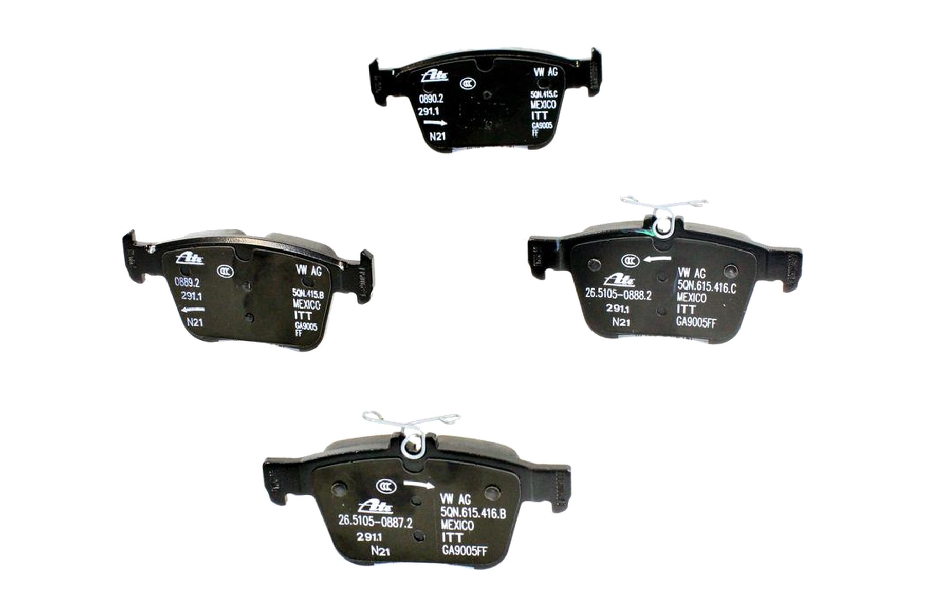 Pastilha de Freio Traseiro VW 3Q0698451S - Imagem 3