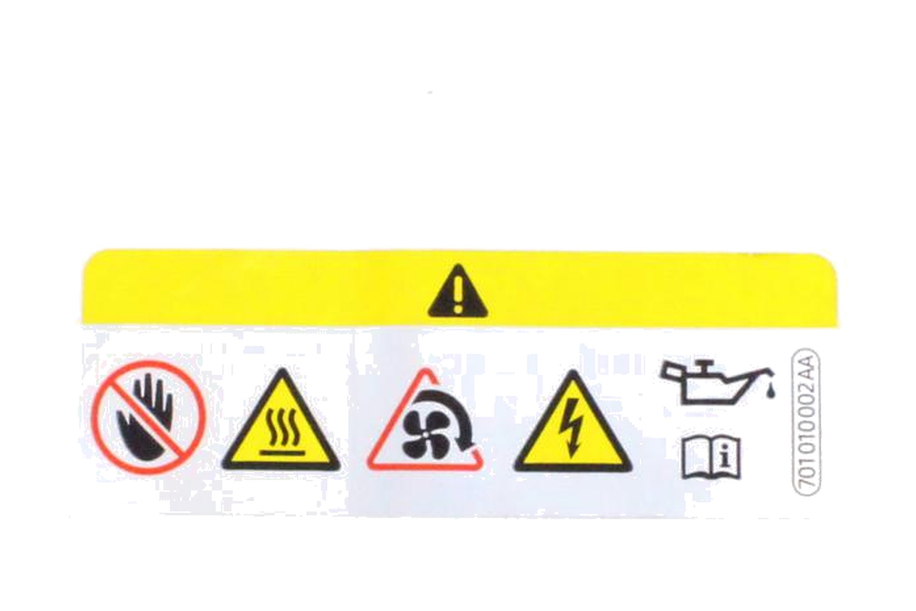 Etiqueta de Identificação VW 701010002AA