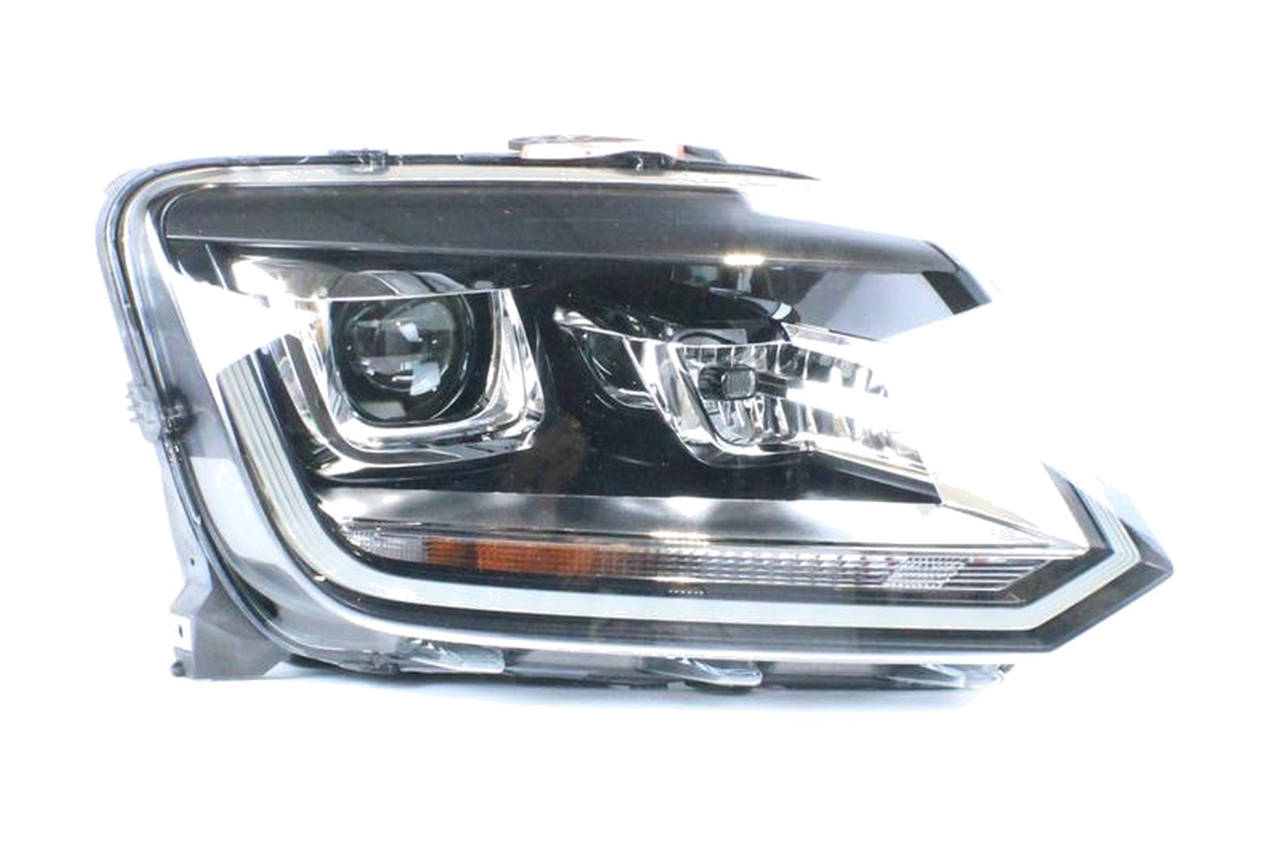 Farol Máscara Negra Direito (Passageiro) LED Xenon VW 2H1941018A