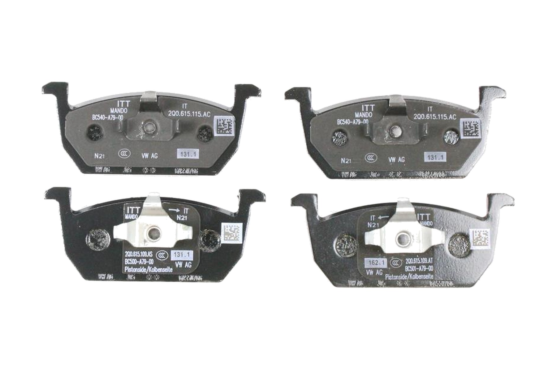 Pastilha de Freio Dianteiro VW 2Q0698151R - Imagem 3