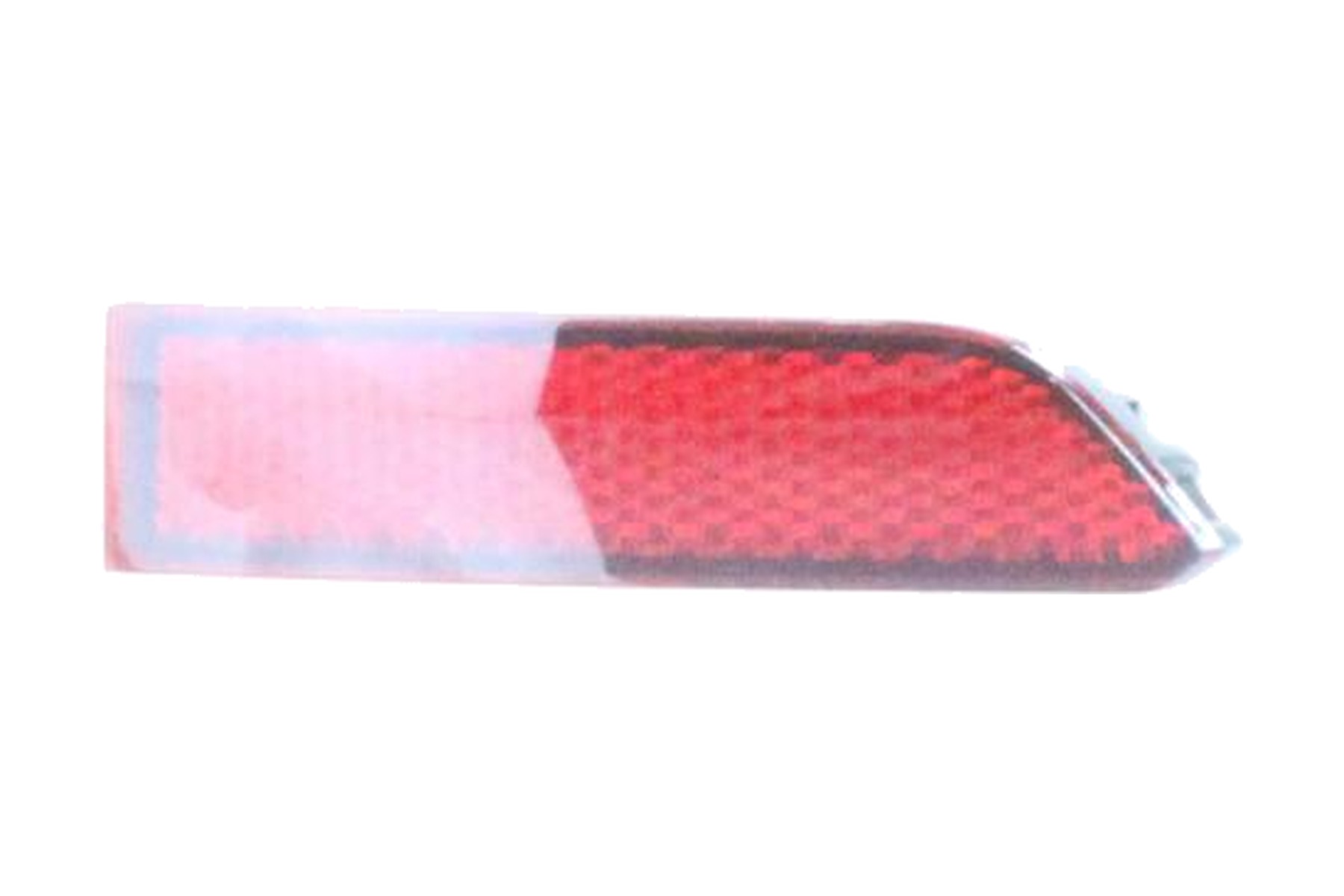 Refletor de Para-choque Vermelho Traseiro Direito (Passageiro) VW 5NA945104 - Imagem 2
