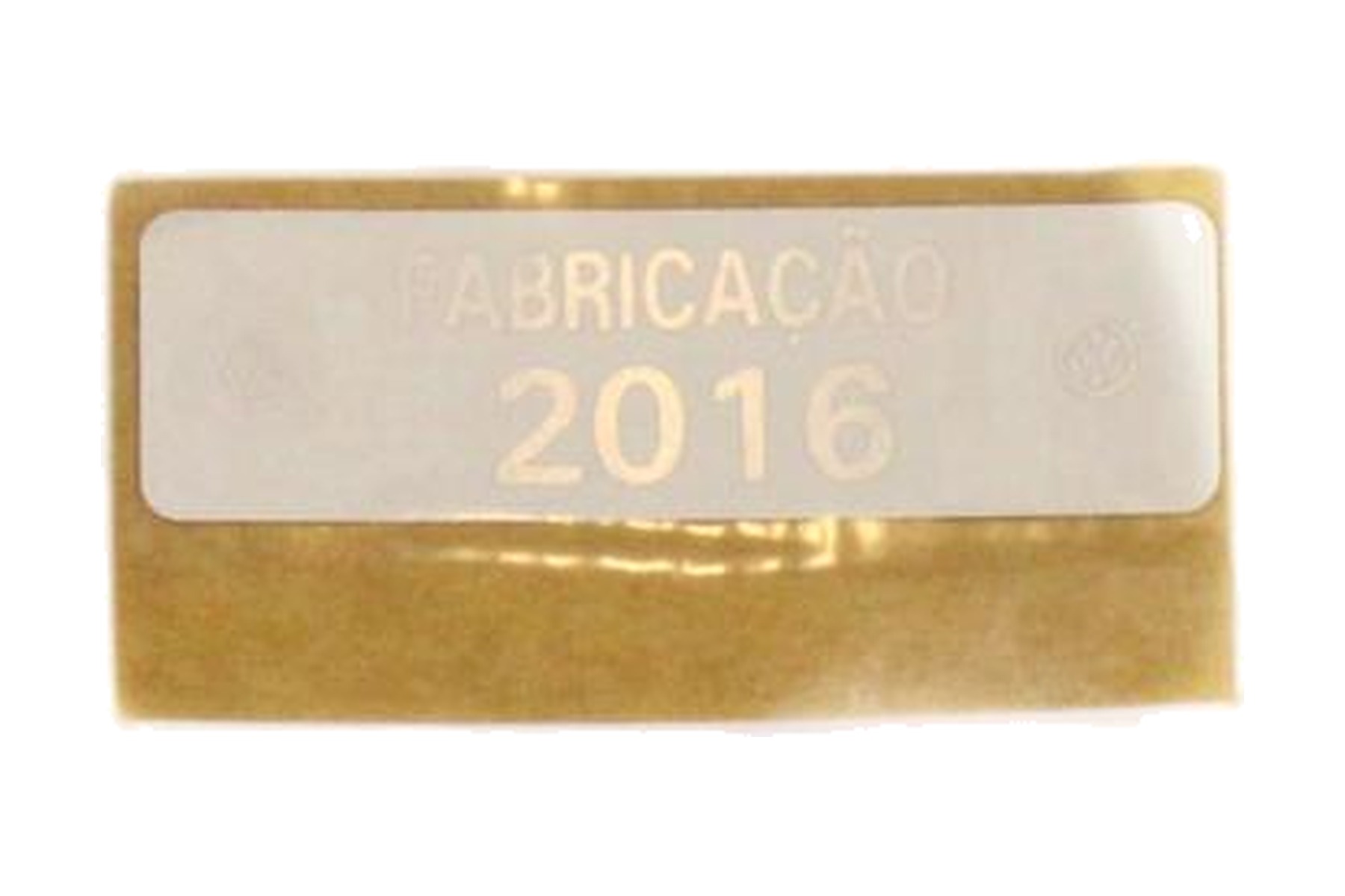 Etiqueta de Fabricação de Veículo VW 5U0010874E
