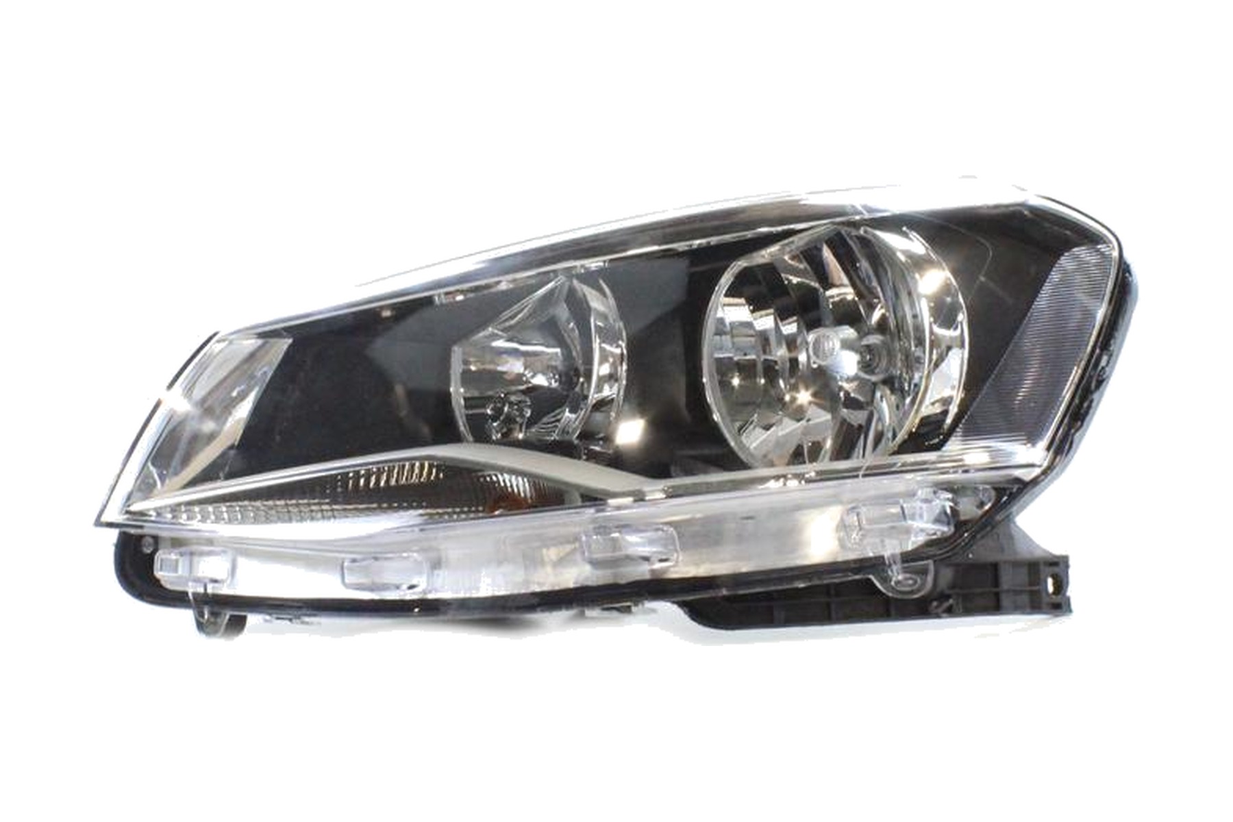 Farol Máscara Negra Esquerdo (Motorista) VW 5U0941007J