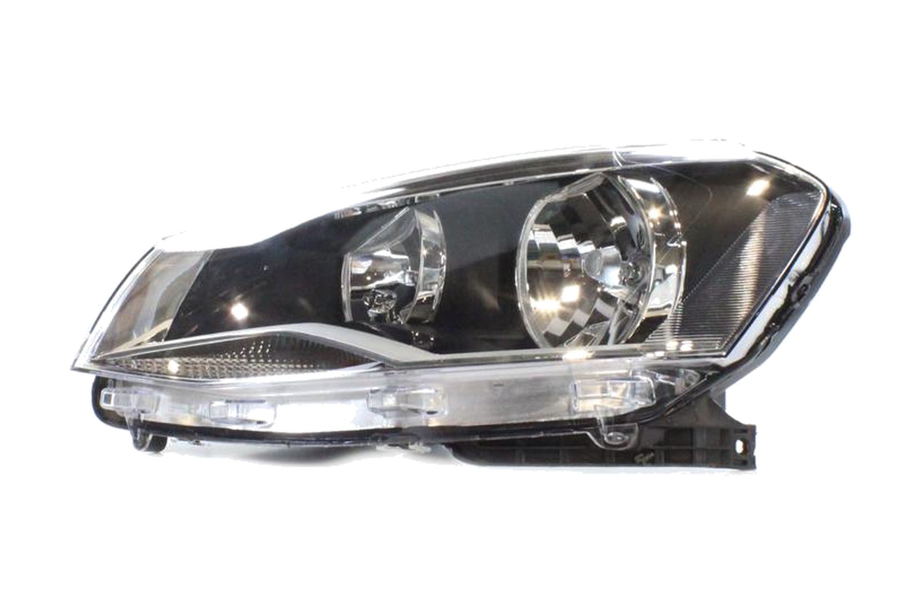Farol Máscara Negra Esquerdo (Motorista) VW 5U0941007J - Imagem 2