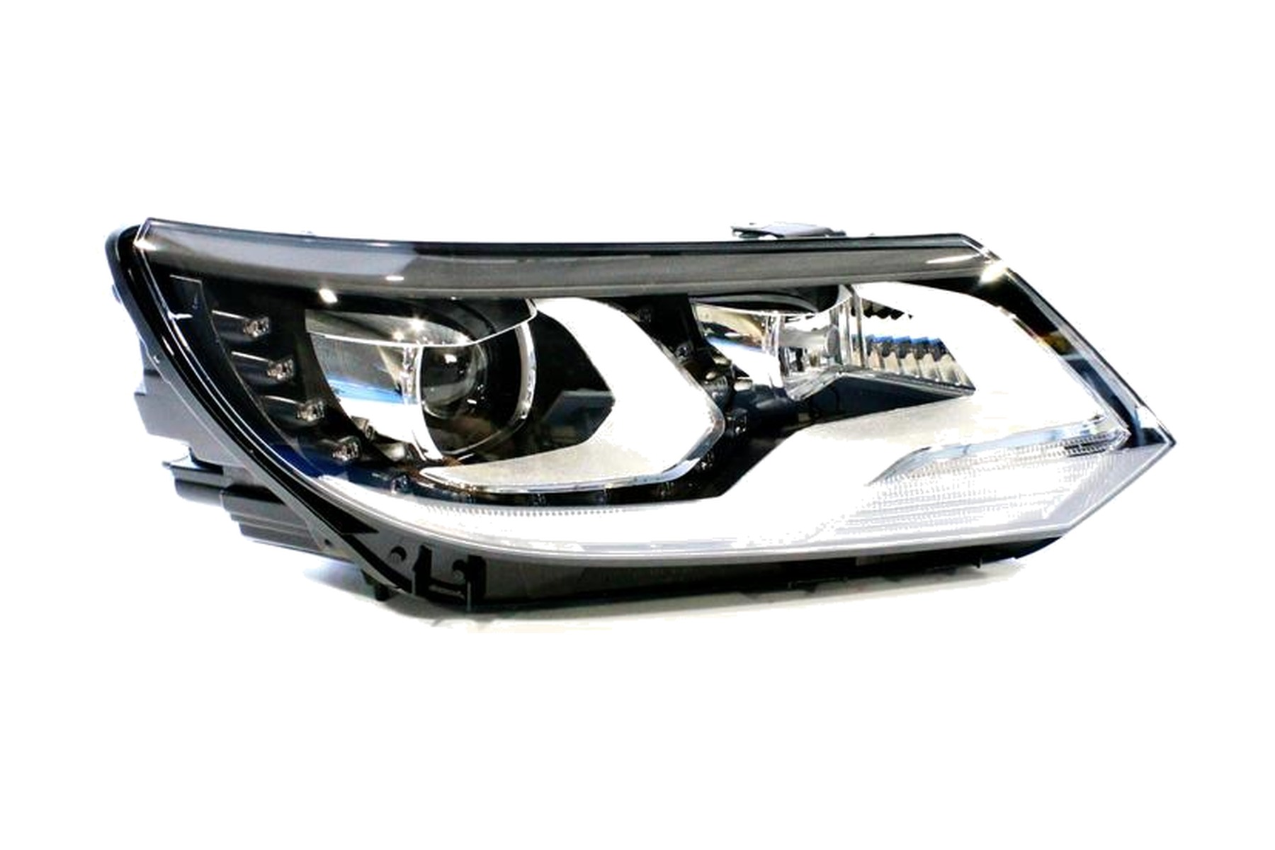 Farol Máscara Negra LED Direito (Passageiro) Xenon VW 5N1941754B