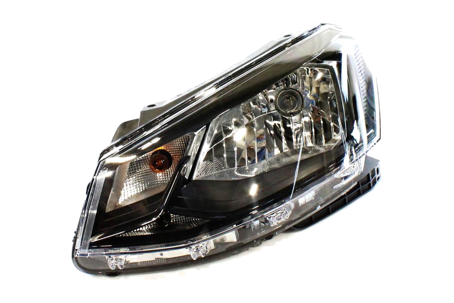 Farol Máscara Negra Esquerdo (Motorista) VW 5U0941005D - Imagem 2